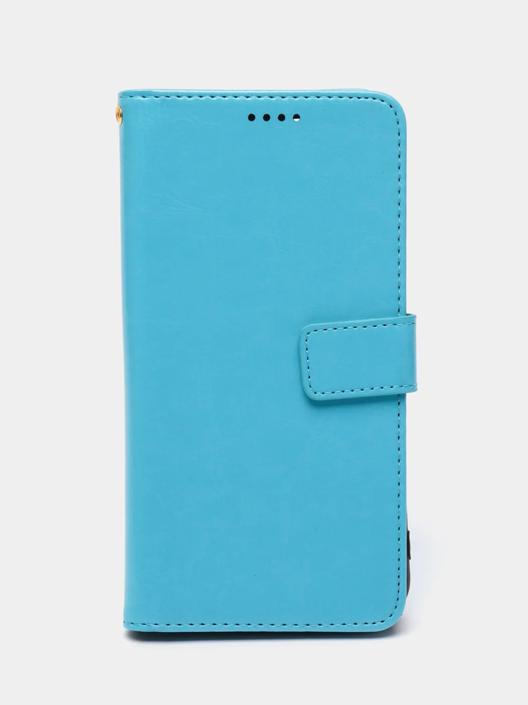 Голубой кожаный PU чехол-книжка Xiaomi Redmi 10, 4G