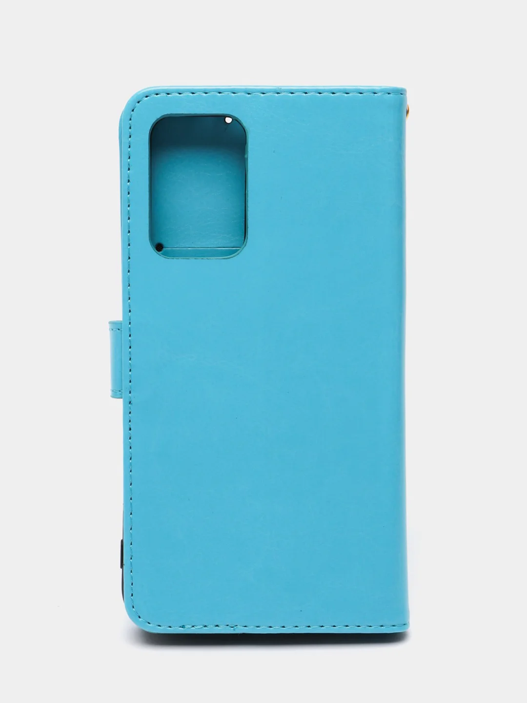 Голубой кожаный PU чехол-книжка Xiaomi Redmi 10, 4G