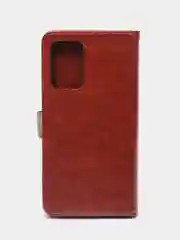Коричневый кожаный PU чехол-книжка Xiaomi Redmi 10, 4G