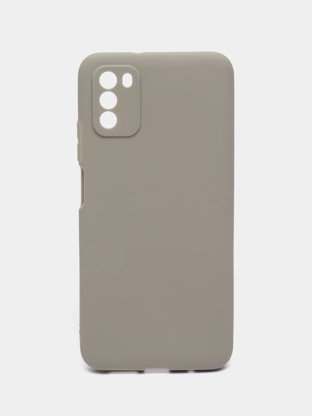 Серый чехол для Xiaomi Poco M3 силиконовый