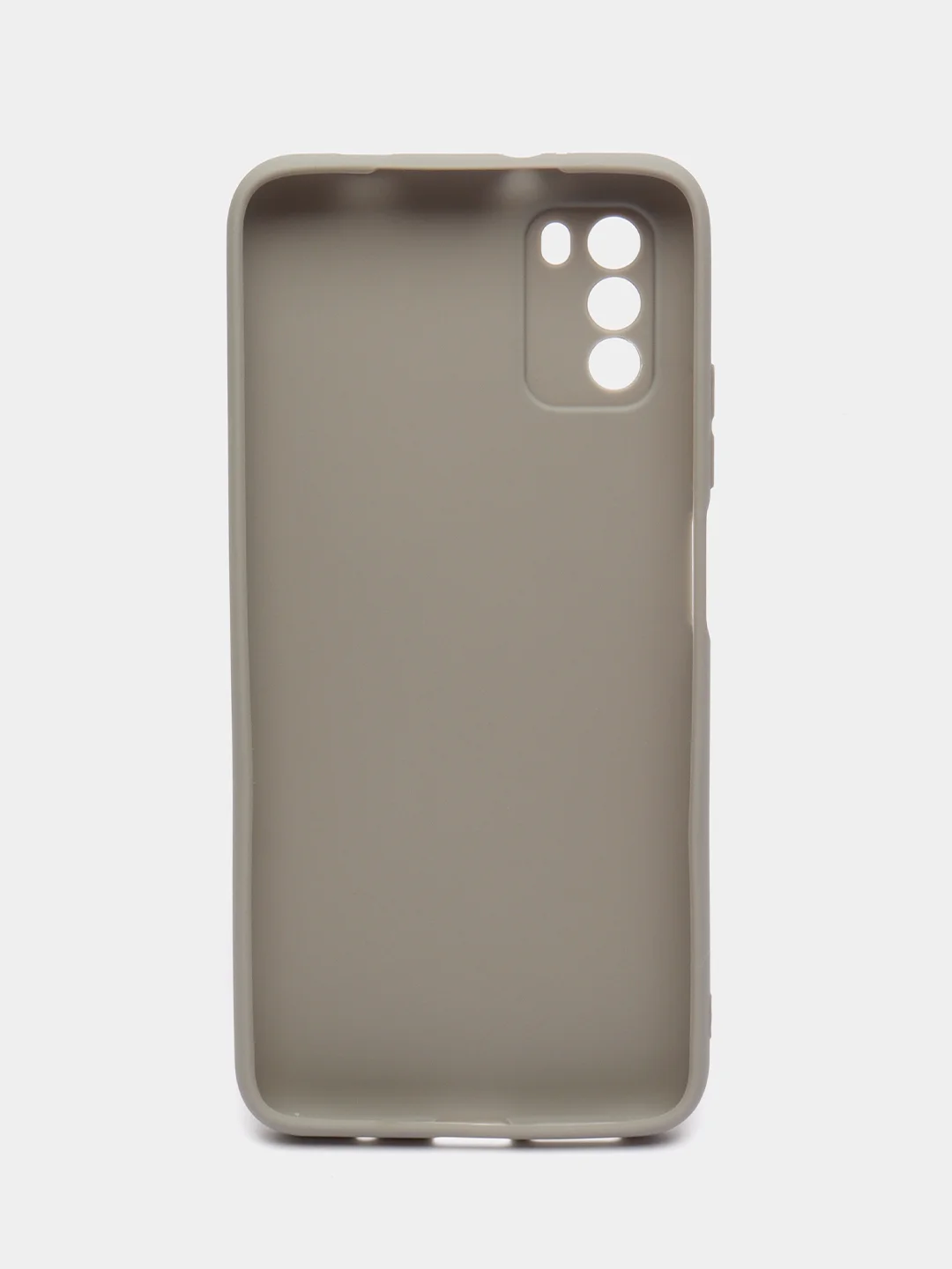 Серый чехол для Xiaomi Poco M3 силиконовый