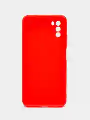 Красный чехол для Xiaomi Poco M3 силиконовый