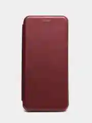 Багровый xiaomi Redmi Note 10, Note 10S, Poco M5S чехол-книжка