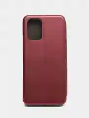 Багровый xiaomi Redmi Note 10, Note 10S, Poco M5S чехол-книжка