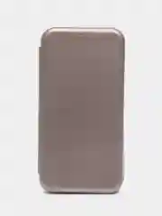 Серебряный чехол-книжка для Xiaomi Redmi 4X