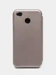 Серебряный чехол-книжка для Xiaomi Redmi 4X