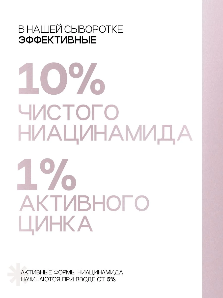 Сыворотка для лица с ниацинамидом от прыщей и акне, 30 мл