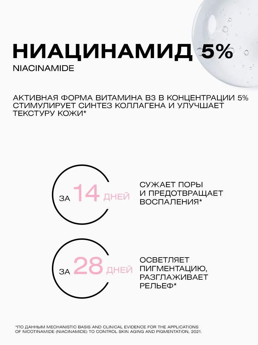 Сыворотка для лица от прыщей ниацинамид ACNE CONTROL, 30 мл