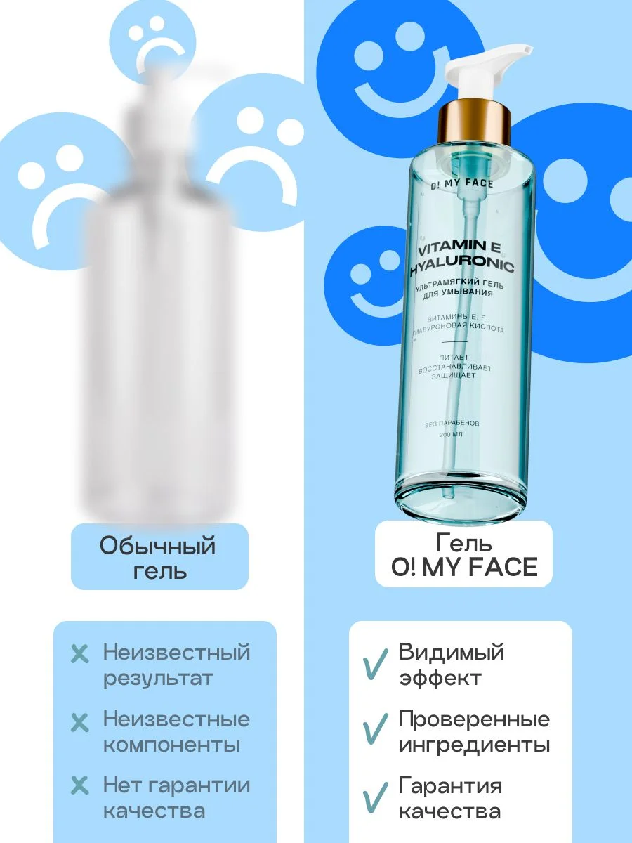 Гель для умывания увлажняющий, для сухой чувствительной кожи