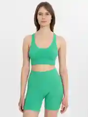Зеленый костюм спортивный, топ с велосипедками, лапша