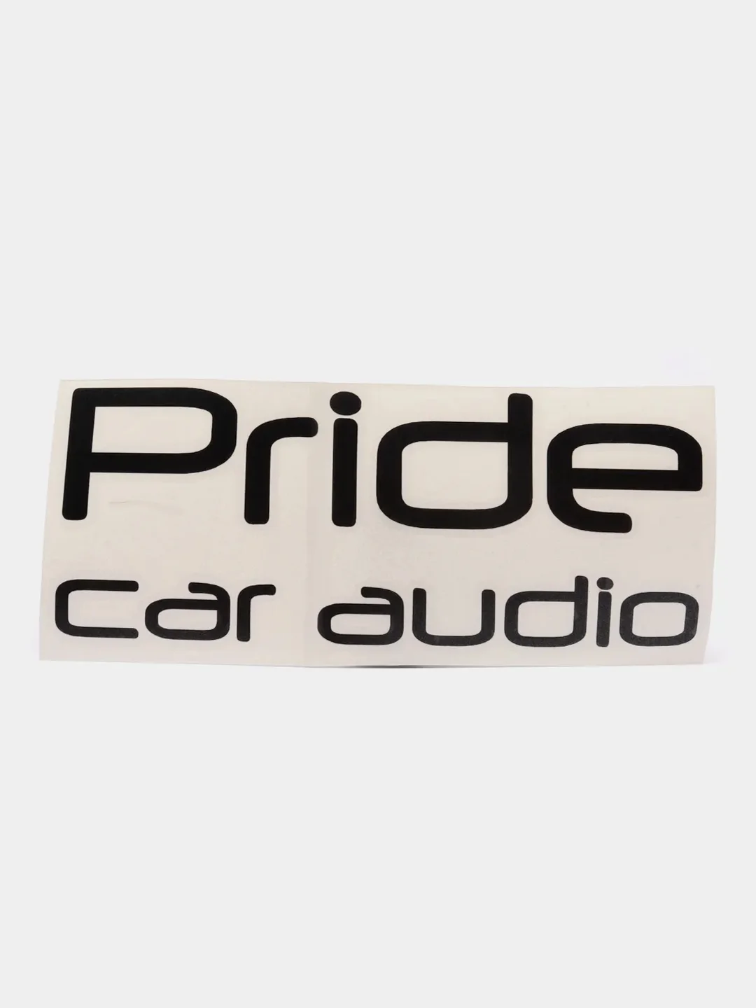 Черный наклейка на автомобиль "Pride car audio"