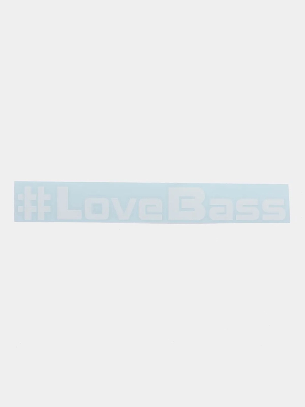 Наклейка на автомобиль "#LoveBass"