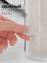 Органайзер для хранения ватных дисков КАРТОФАН, пластиковый контейнер с крышкой под диски
