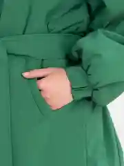 Зеленый куртка женская МЕГА ОВЕРСАЙЗ ОСЕНЬ ЕВРОЗИМА