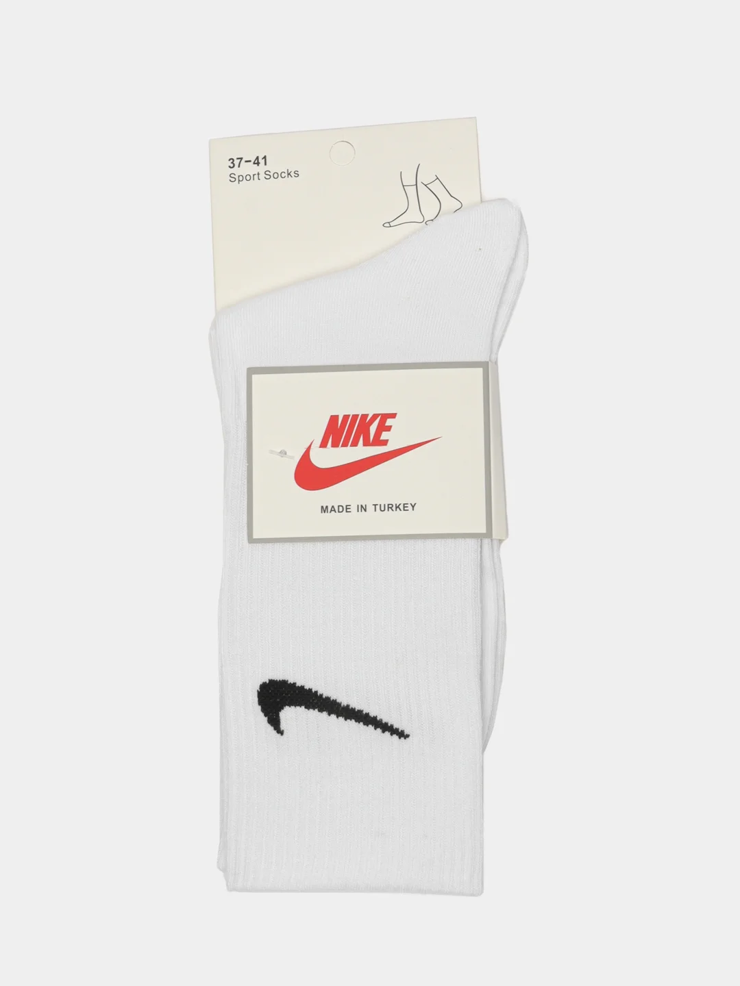 Белый носки Nike, унисекс, яркие