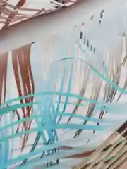 Штора для ванной тканевая с 3D эффектом "Декоративные перья"  (sc-20238)