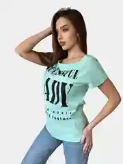 Мятный футболка женская, большие размеры
