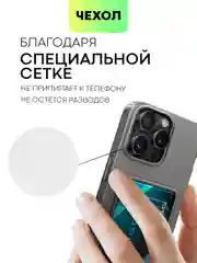 Чехол для Apple iPhone 15,14,13,Pro Max/Pro/Plus/Mini силиконовый BROSCORP с защитой камер
