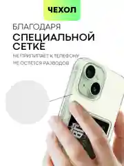 Чехол для Apple iPhone 15,14,13,Pro Max/Pro/Plus/Mini силиконовый BROSCORP с защитой камер