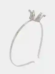 Серый серебряный ободок корона