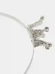 Серый серебряный ободок корона