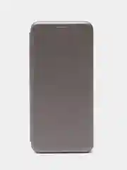 Серебряный чехол книжка для Xiaomi Redmi Note 9T