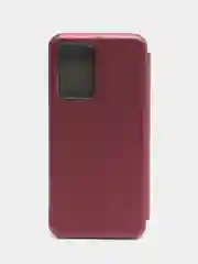 Багровый чехол книжка для Xiaomi 11T, Xiaomi 11T PRO на магните с функцией подставки