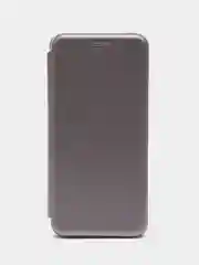 Серебряный чехол книжка для Xiaomi 11T, Xiaomi 11T PRO на магните с функцией подставки