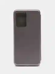 Серебряный чехол книжка для Xiaomi 11T, Xiaomi 11T PRO на магните с функцией подставки