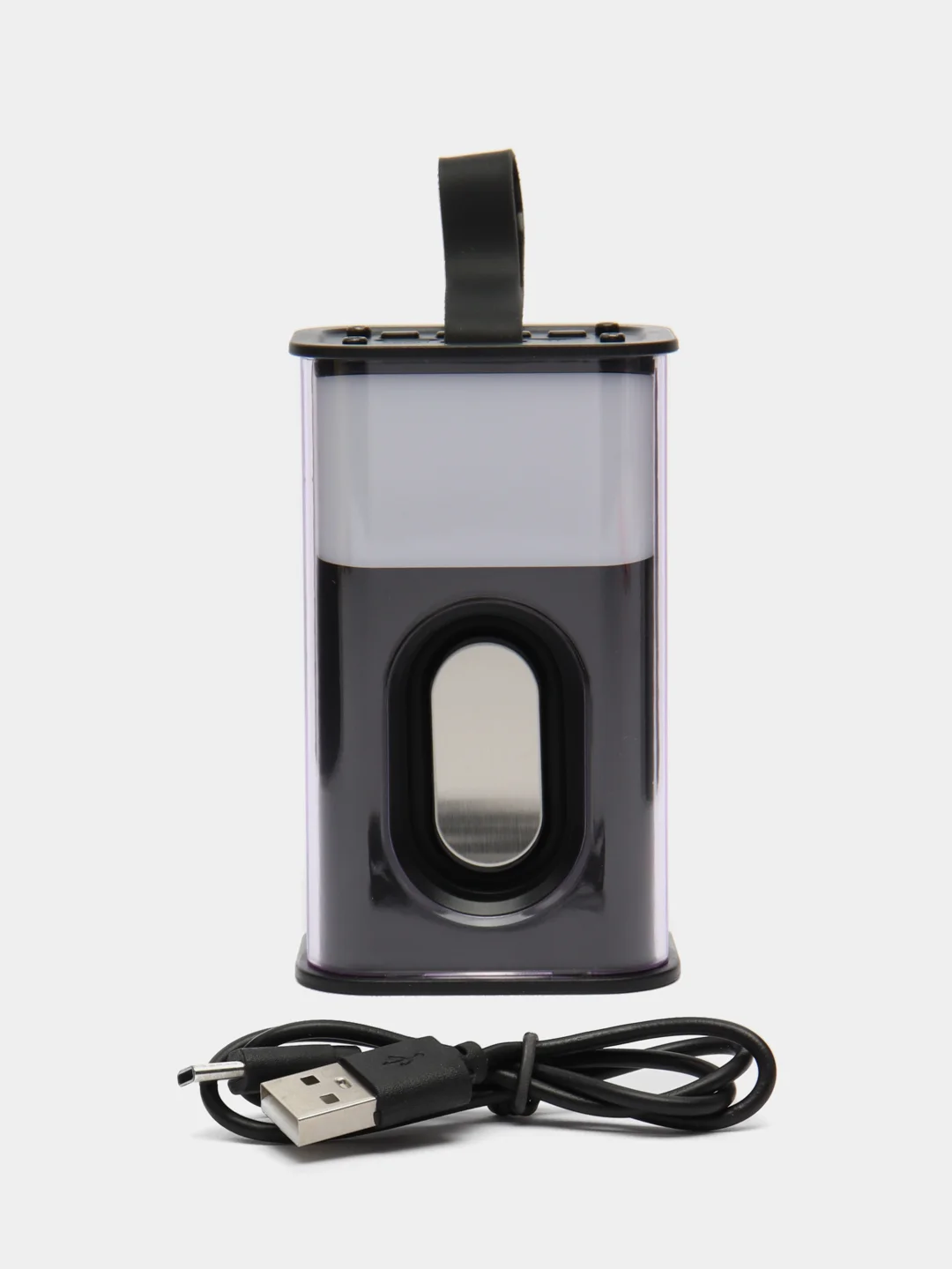 Черный портативная bluetooth колонка мини с подсветкой, 5 Вт