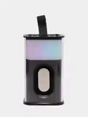 Черный портативная bluetooth колонка мини с подсветкой, 5 Вт