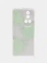 Коралловый меланж силиконовый чехол на Huawei Nova 12 Pro / Хуавей Нова 12 Про прозрачный, с рисунком