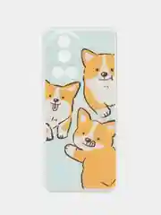 Светло-оранжевый силиконовый чехол на Huawei Nova 12 Pro / Хуавей Нова 12 Про прозрачный, с рисунком