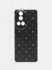 Черный силиконовый чехол на Huawei Nova 12 Pro / Хуавей Нова 12 Про прозрачный, с рисунком
