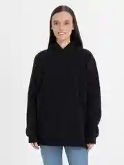 Черный худи женское базовое