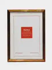 Золотой рамка 10х15, 15х21, 21х30, небьющаяся, профиль 15