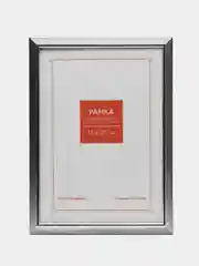 Серебряный рамка 10х15, 15х21, 21х30, небьющаяся, профиль 15