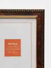 Коричневый фоторамка 10х15, 15х21, 21х30, небьющаяся, профиль 9