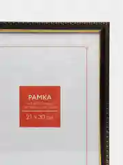 Черный фоторамка 10х15, 15х21, 21х30, небьющаяся, профиль 9