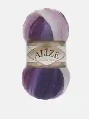Сиреневый пряжа Alize Angora Gold Batik 10% Мохер 10% Шерсть 80% Акрил 100г 550м