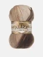 Хаки пряжа Alize Angora Gold Batik 10% Мохер 10% Шерсть 80% Акрил 100г 550м