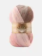 Розовый пряжа Alize Angora Gold Batik 10% Мохер 10% Шерсть 80% Акрил 100г 550м
