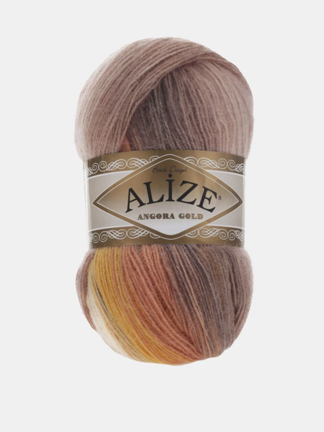 Пудровый пряжа Alize Angora Gold Batik 10% Мохер 10% Шерсть 80% Акрил 100г 550м