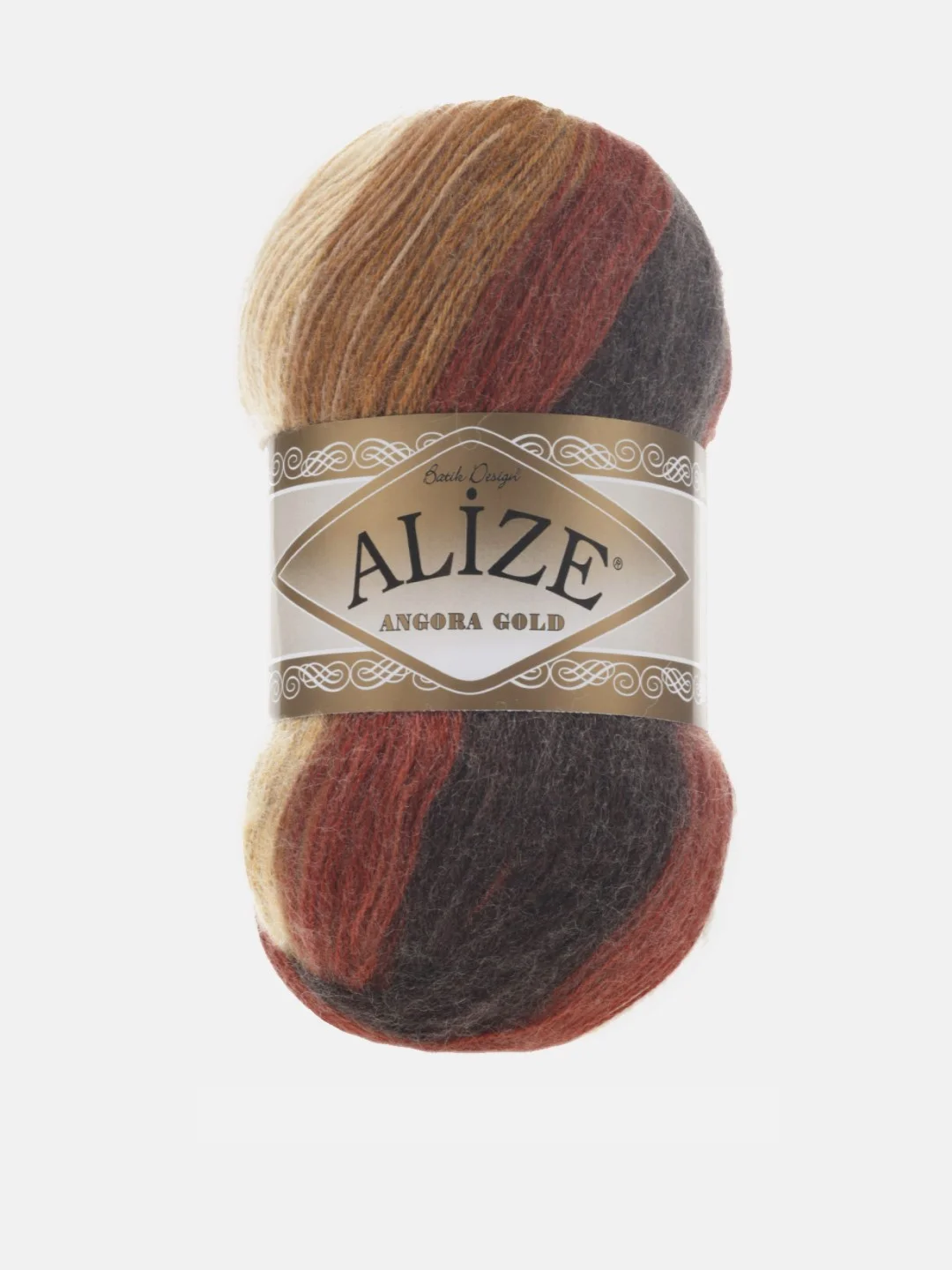 Бронзовый пряжа Alize Angora Gold Batik 10% Мохер 10% Шерсть 80% Акрил 100г 550м