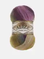 Фуксия пряжа Alize Angora Gold Batik 10% Мохер 10% Шерсть 80% Акрил 100г 550м