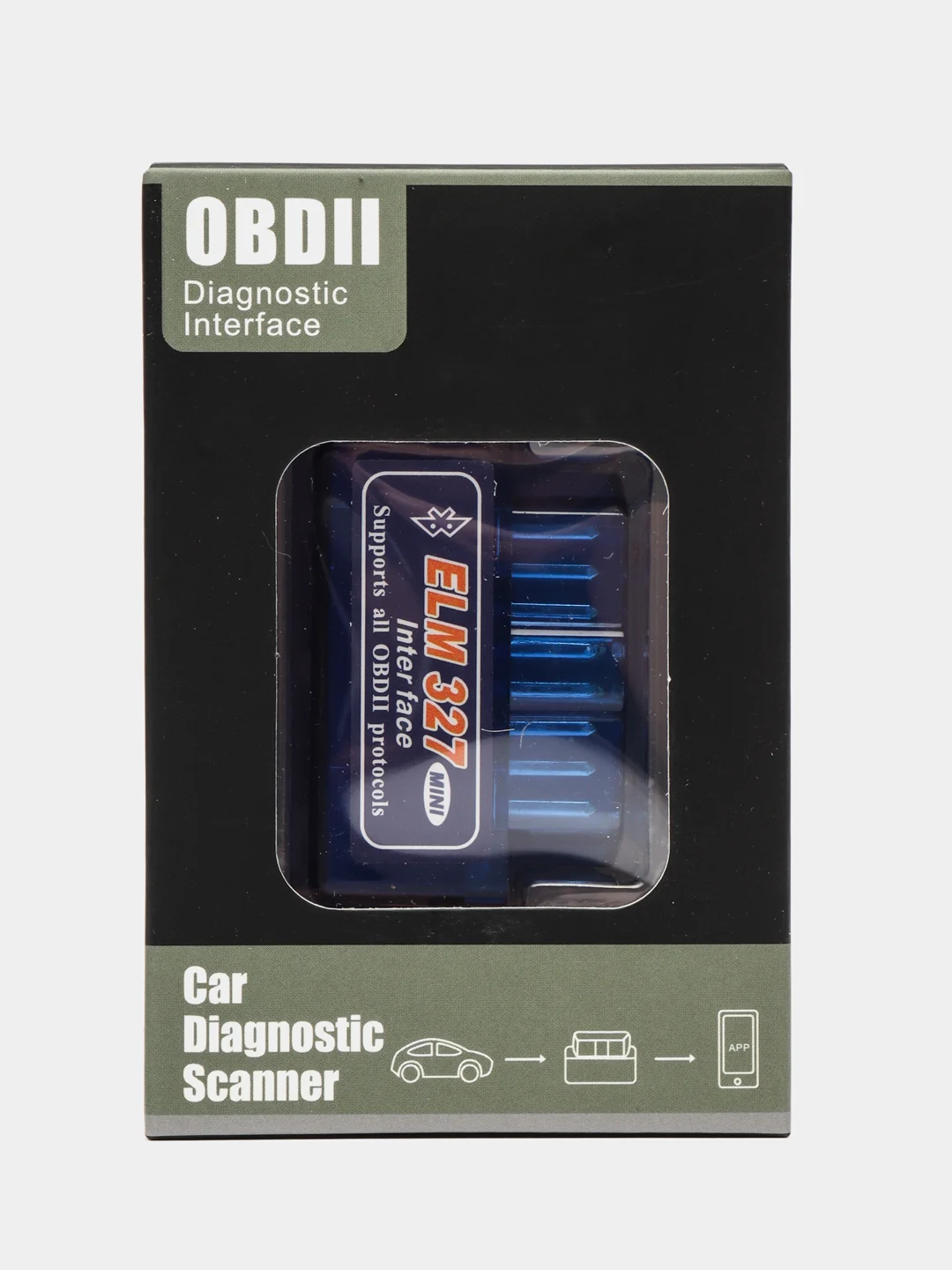 Авто сканер Bluetooth ELM327 OBDII V2.1, диагностический автосканер