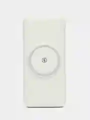 Белый повербанк (Power Bank) со встроенными проводами, 20000 mAh