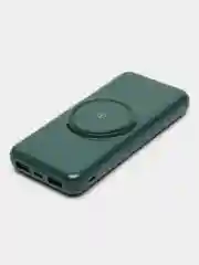 Белый повербанк (Power Bank) со встроенными проводами, 20000 mAh