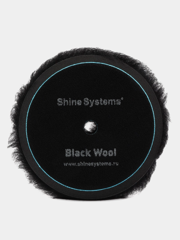 Полировальный круг из черного меха Shine Systems Black Wool Pad 75/125/155 мм