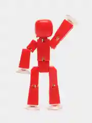 Алый фигурки игрушки Stikbot / Фигурка Стикбот StikBot красный с шлемами и головными уборами